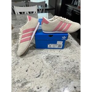 Adidas Taekwondo Lace Women Size 8 Cream Pink JQ3518 New Slim Sneaker